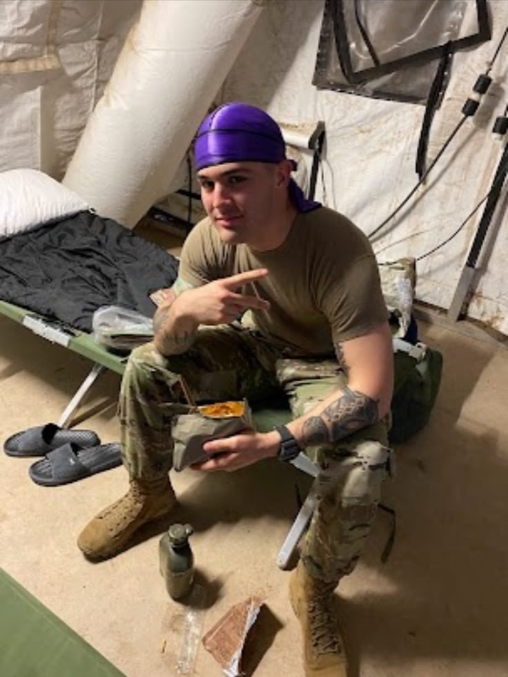 Javier during his military service